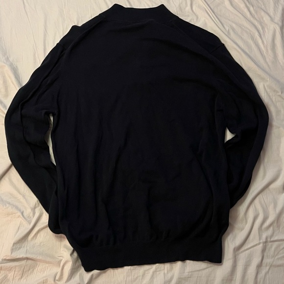 Paraphrase Blue Quarter Zip Sweater Versatile Knit Design - Picture 8 of 8